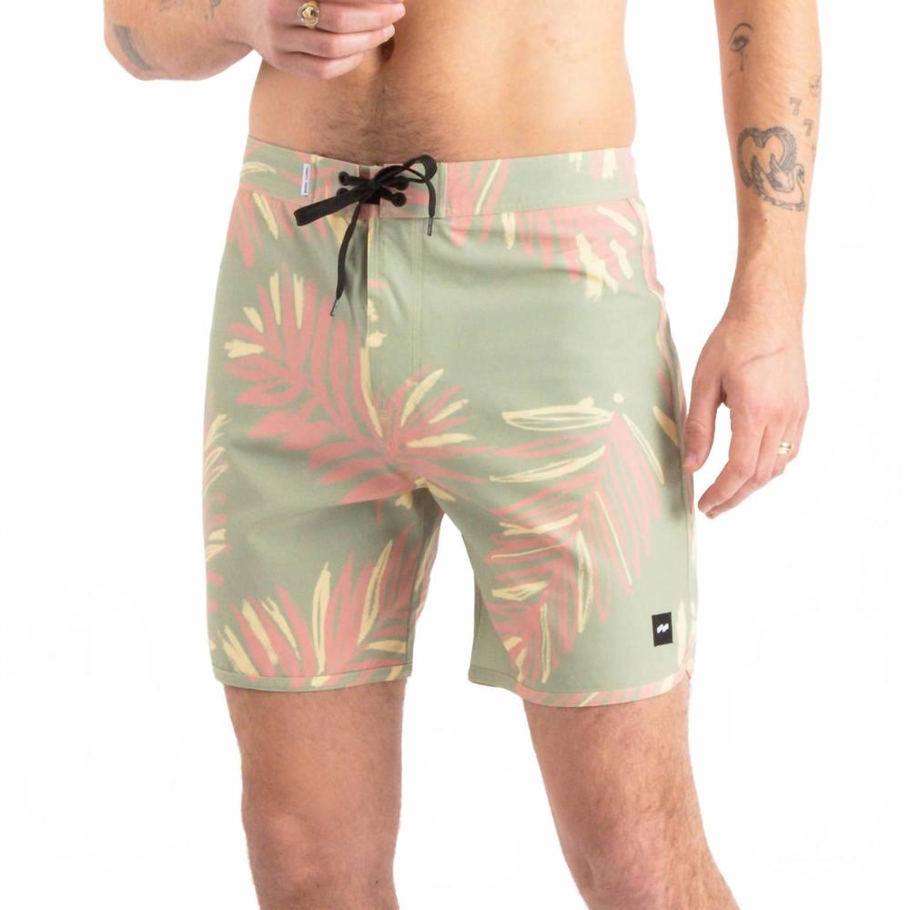NEW BANKS JOURNAL seasons boardshort in green tea